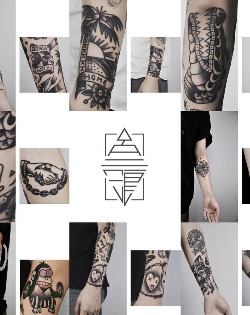 old school纹身图片_手臂Old School纹身图案