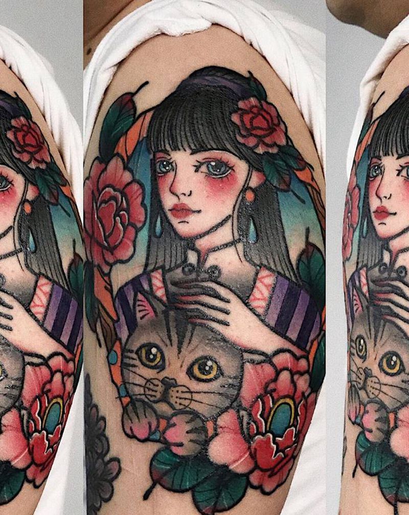 叁浪作品｜old school纹身图片_手部Old School纹身图案