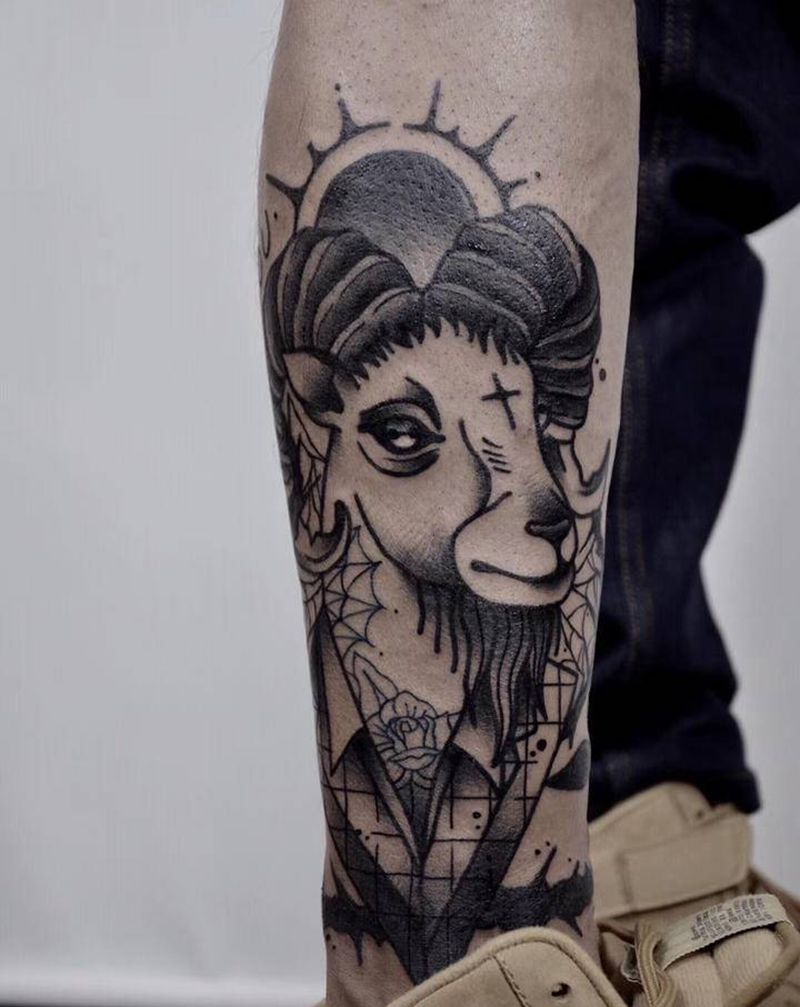 叁浪作品｜old school纹身图片_手臂Old School纹身图案