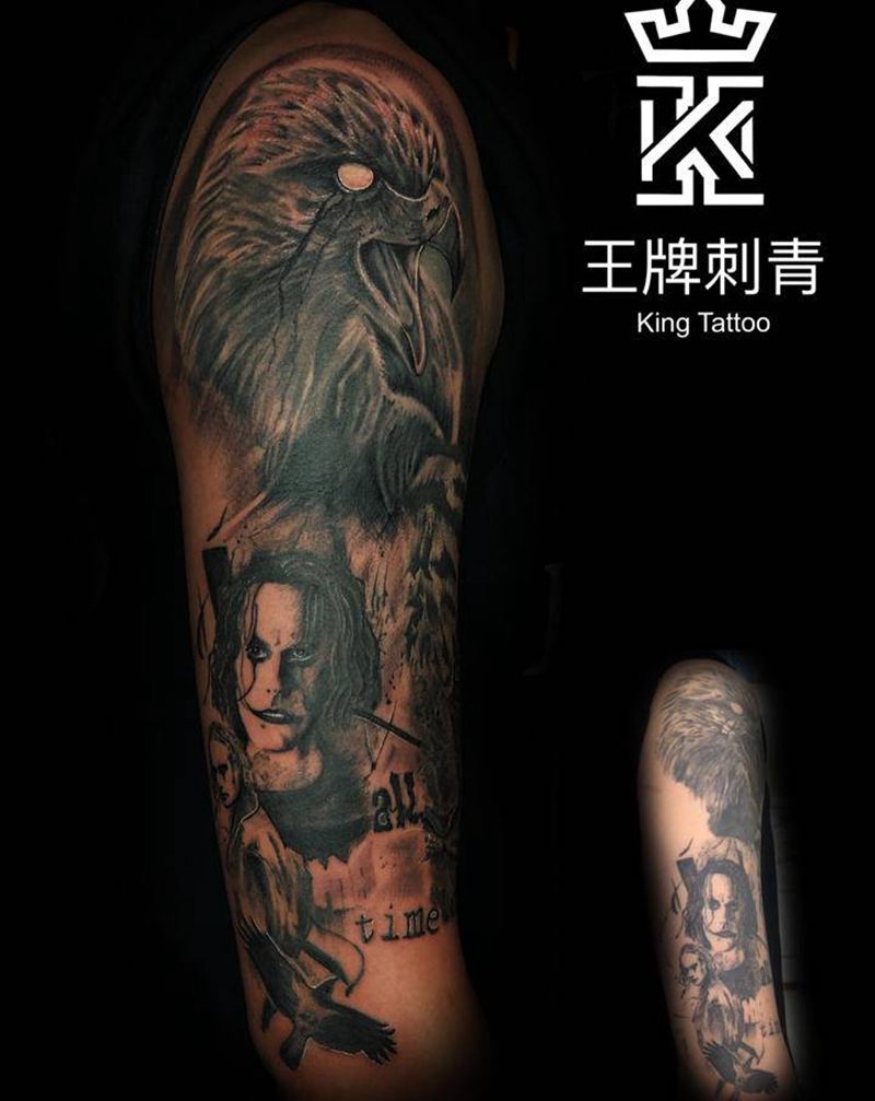 修改大臂纹身图片_欧美写实纹身图案