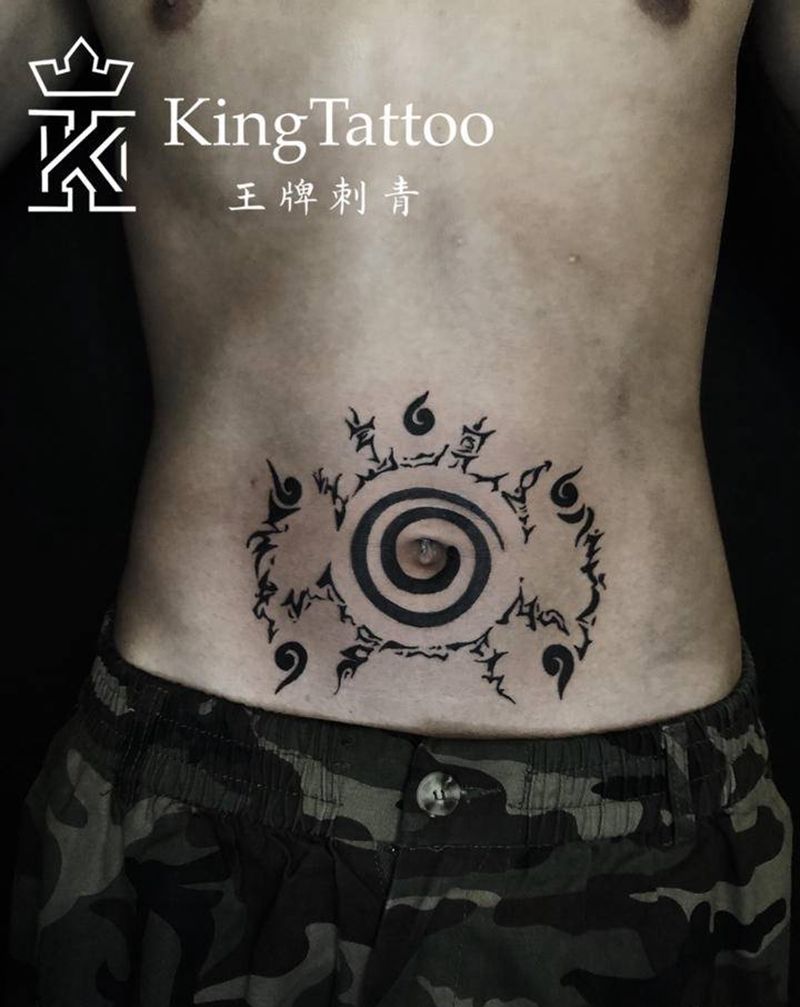 九尾封印纹身图片_图腾纹身图案