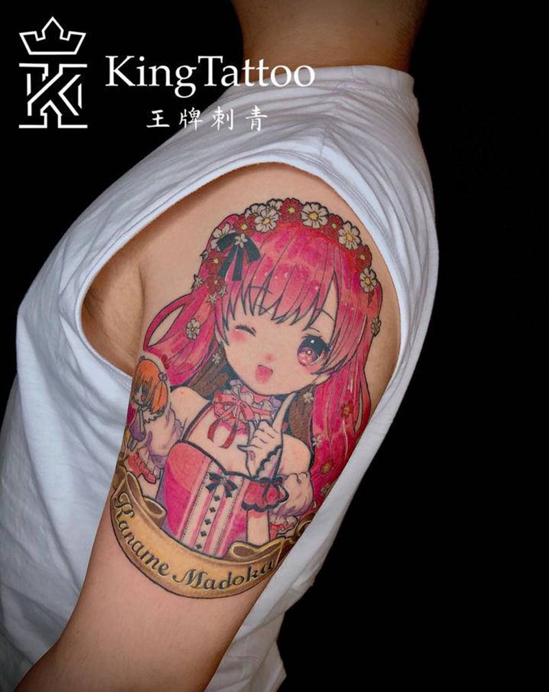 动漫纹身纹身图片_手臂手部New School水彩纹身图案