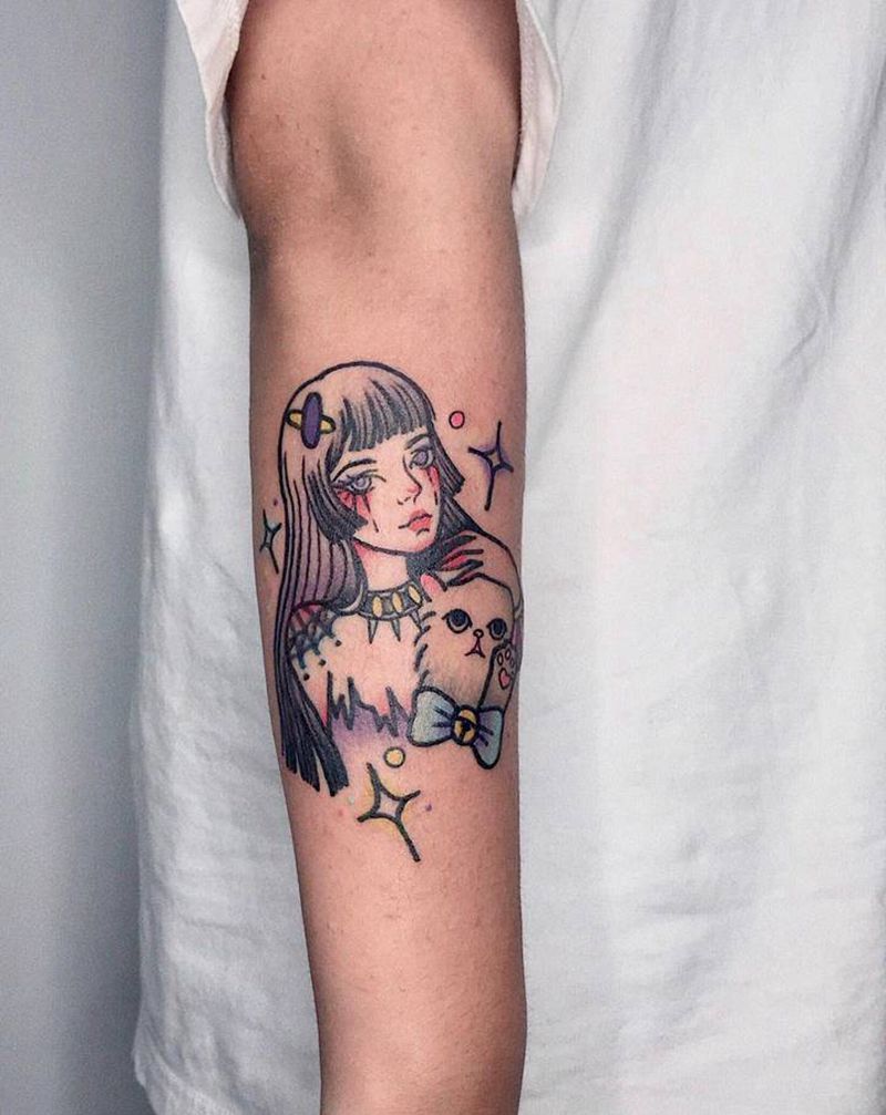 叁浪作品纹身图片_Old School纹身图案