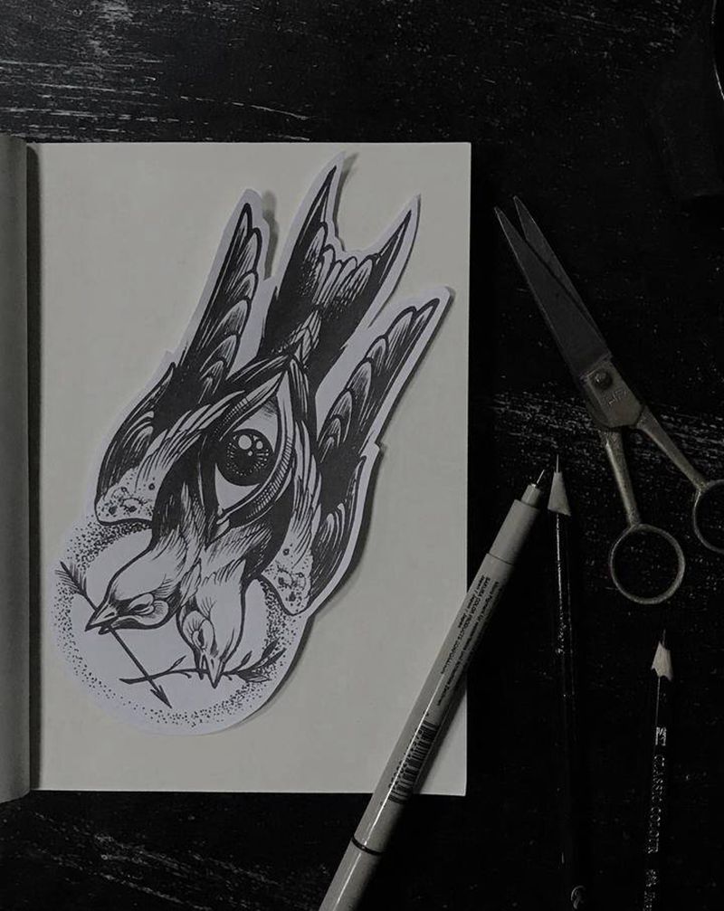 点刺纹身图片_点刺纹身图案