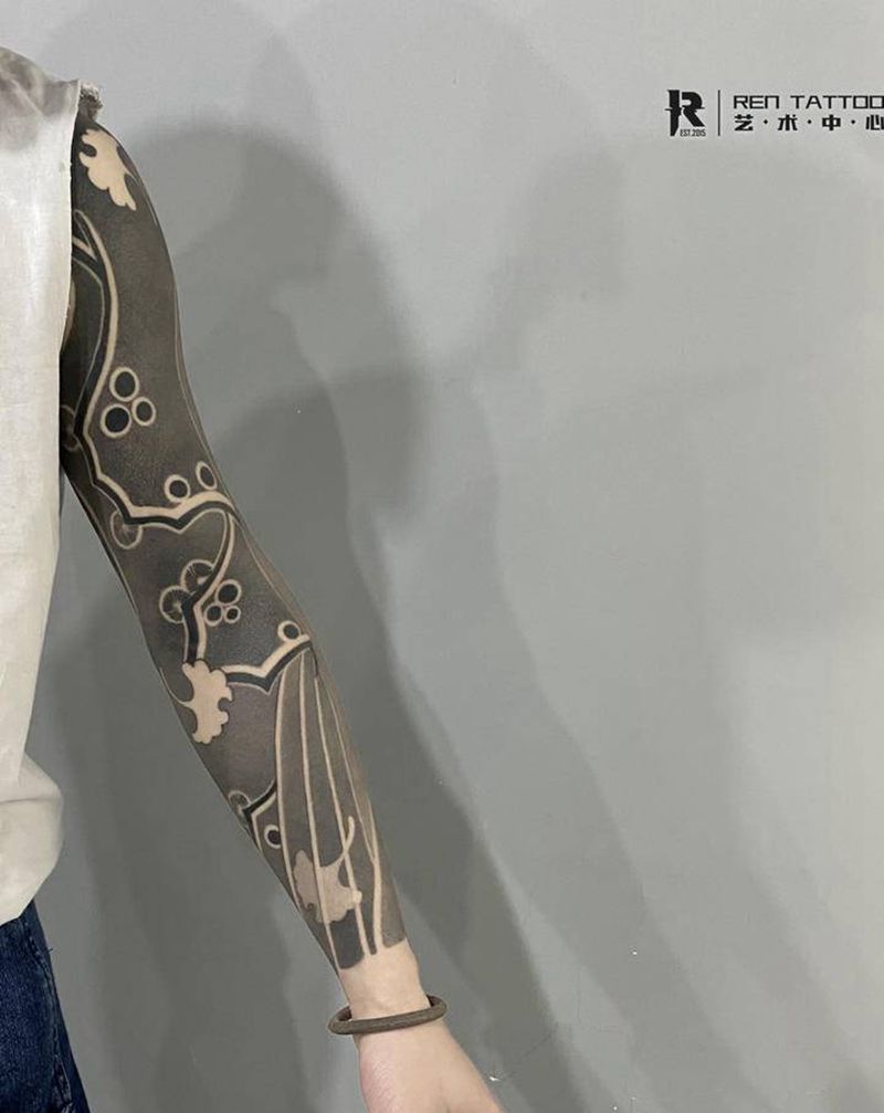 经典日式传统花臂纹身图片_手臂老传统纹身图案