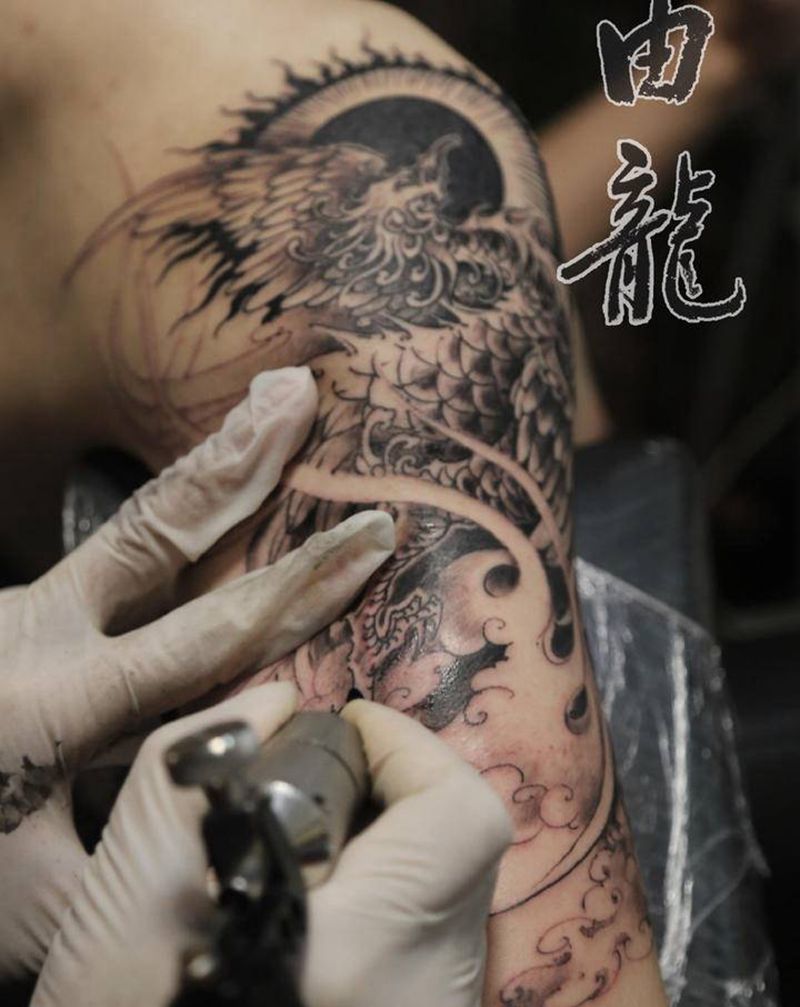 凤凰纹身图片_手臂纹身图案