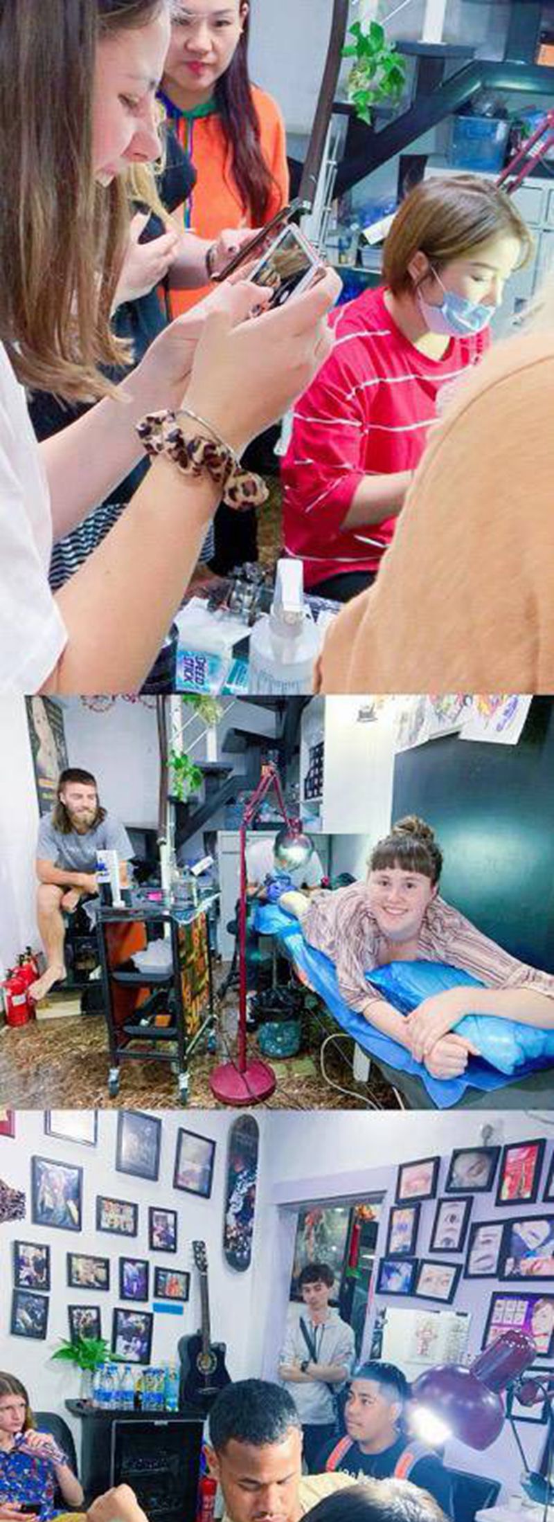 脚链纹身图片_Old School纹身图案