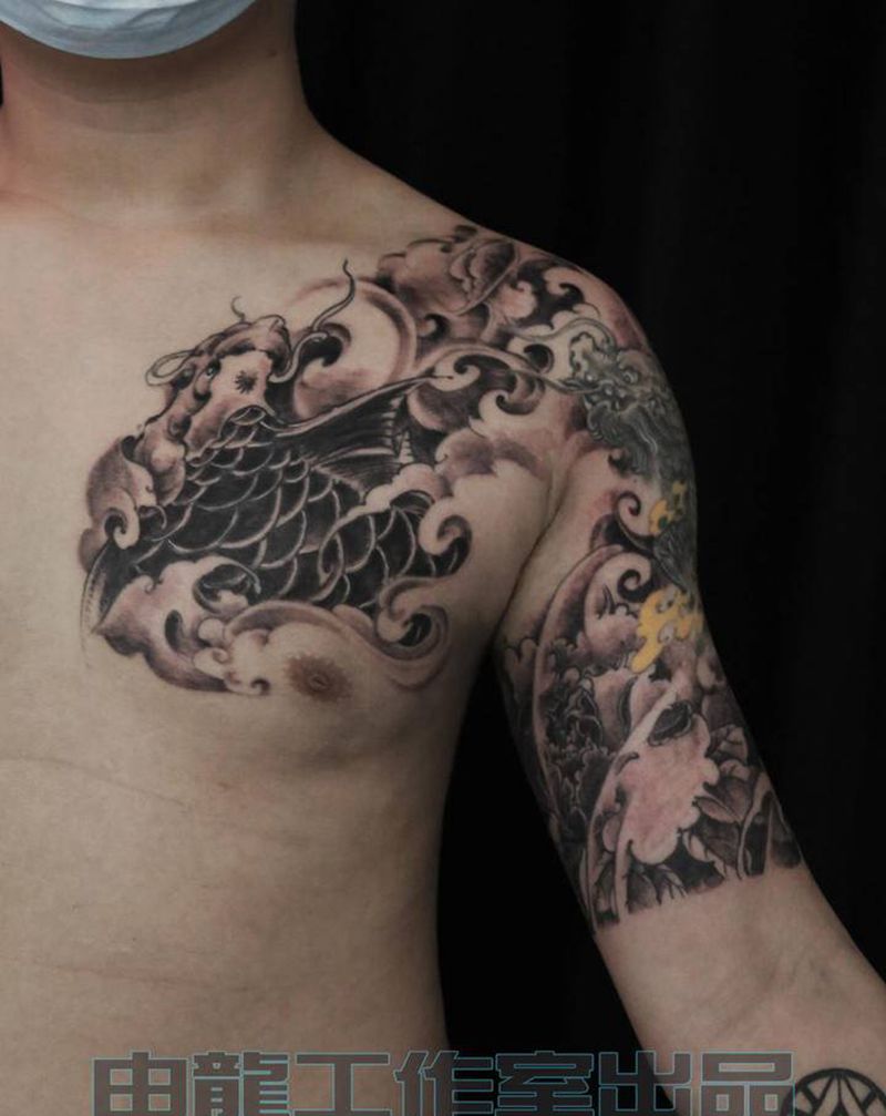 遮盖图腾纹身图片_新传统纹身图案