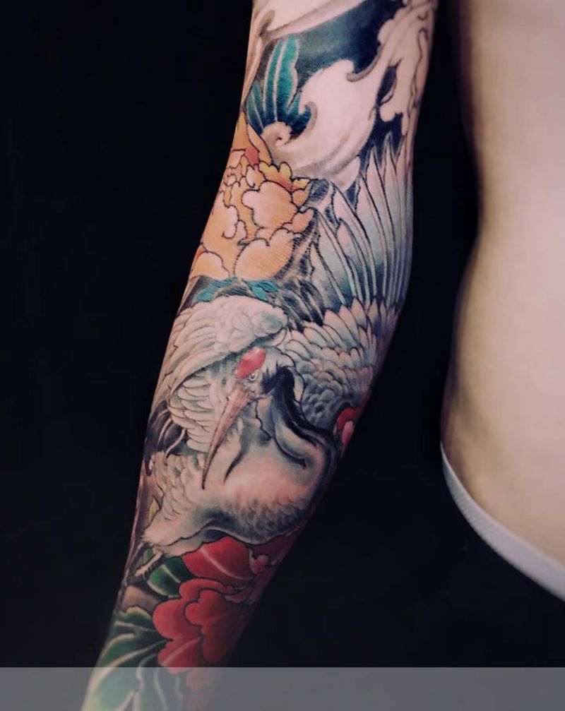 由龙工作室出品纹身图片_手臂腿部新传统欧美写实纹身图案