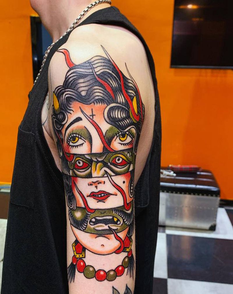 Old school纹身图片_Old School纹身图案