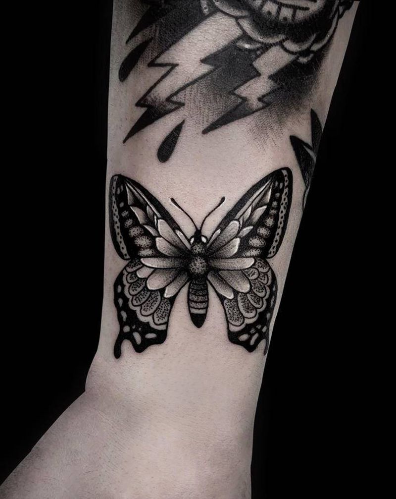 暗黑school一组纹身图片_手臂Old School纹身图案