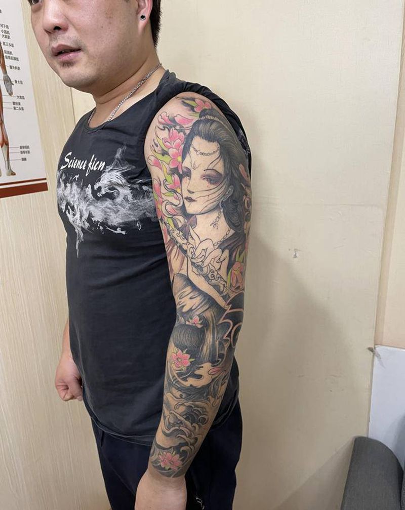 花臂纹身图片_手臂纹身图案