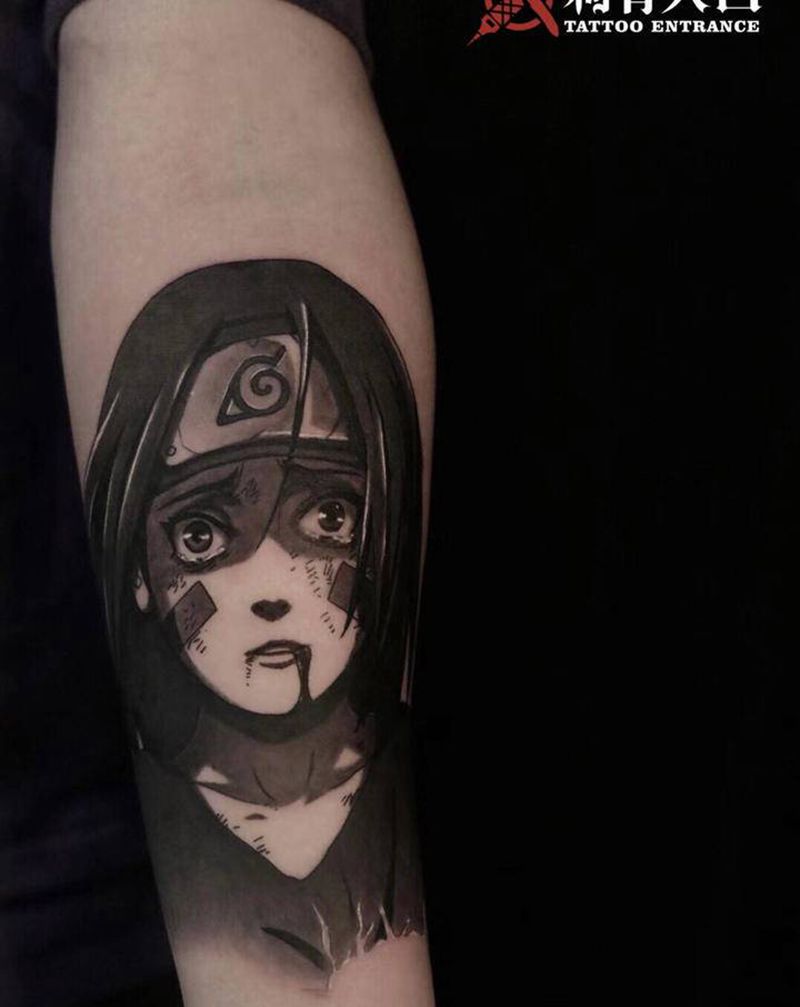 火影忍者·琳纹身图片_手臂New School火影忍者琳动漫纹身图案