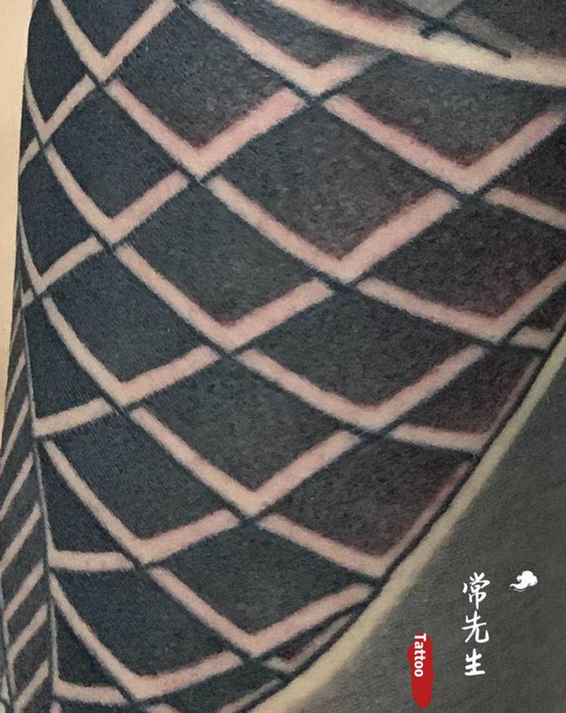 七分袖鱼纹身图片_手臂老传统花臂鱼日式纹身图案