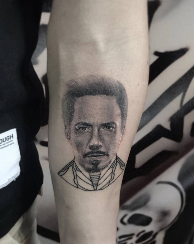 iron man纹身图片_手臂欧美写实纹身图案