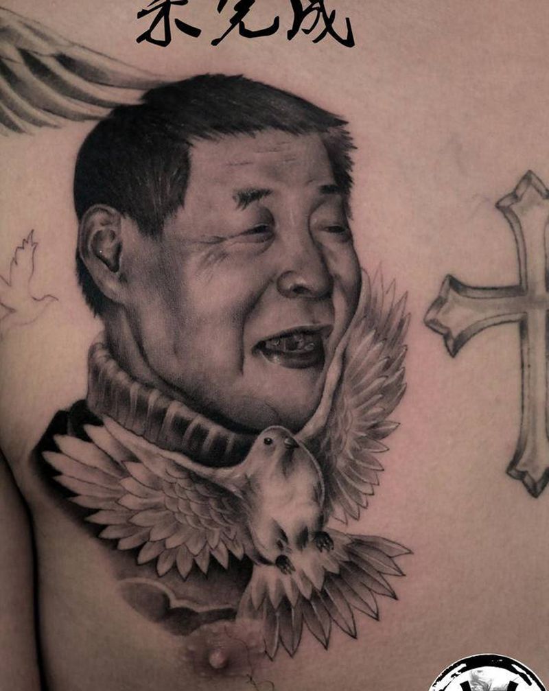 肖像纹身图片_欧美写实纹身图案