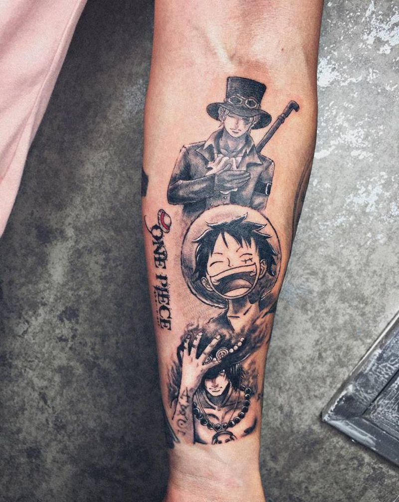 one piece—ASL纹身图片_手臂纹身图案