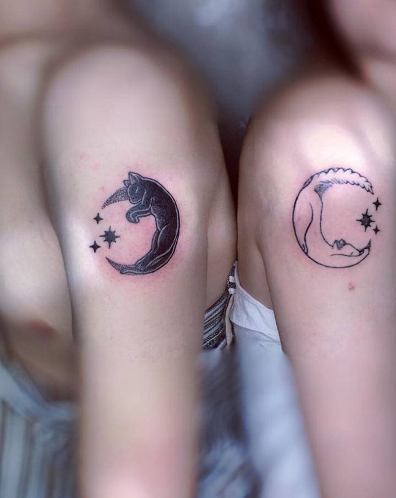 情侣纹身纹身图片_肩部纹身图案