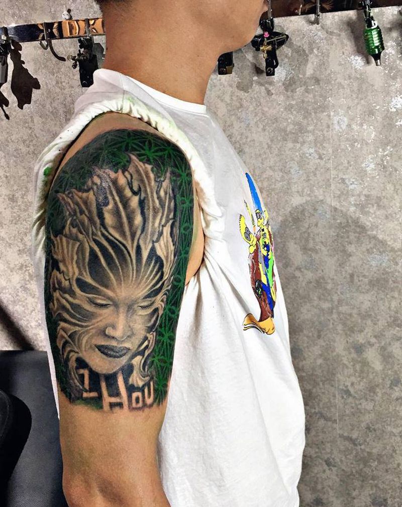 旧图修改（旧图非本人作品）纹身图片_手臂纹身图案