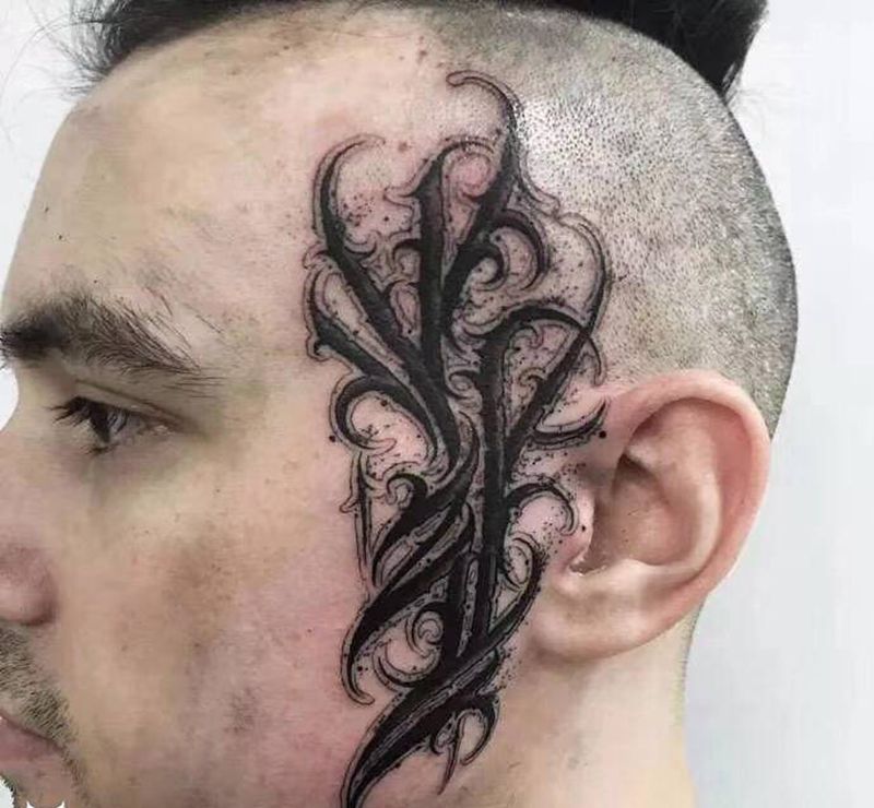 个性十足纹身图片_肩部背部新传统纹身图案