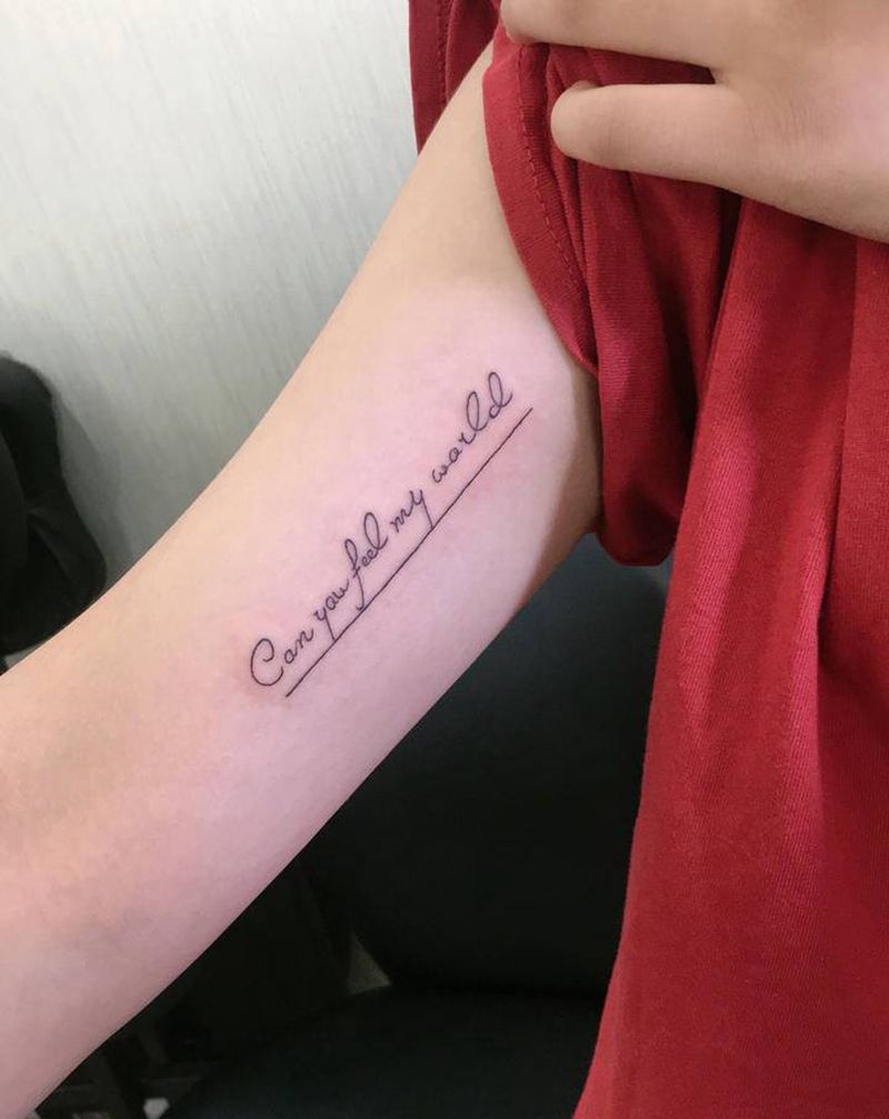 小英文纹身图片_手臂纹身图案