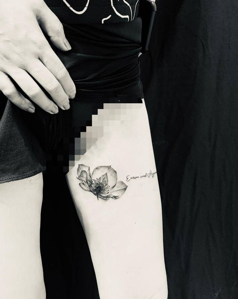 增生疤痕遮盖纹身图片_腿部纹身图案