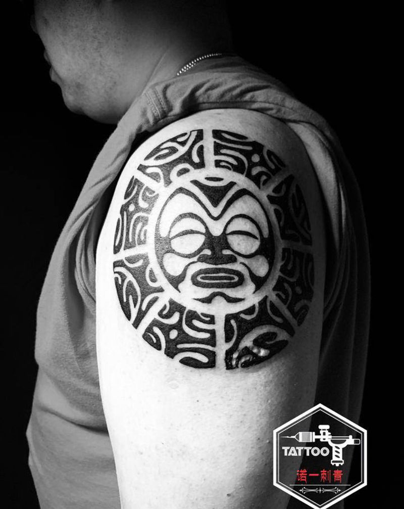 大臂图腾纹身图片_手臂图腾纹身图案
