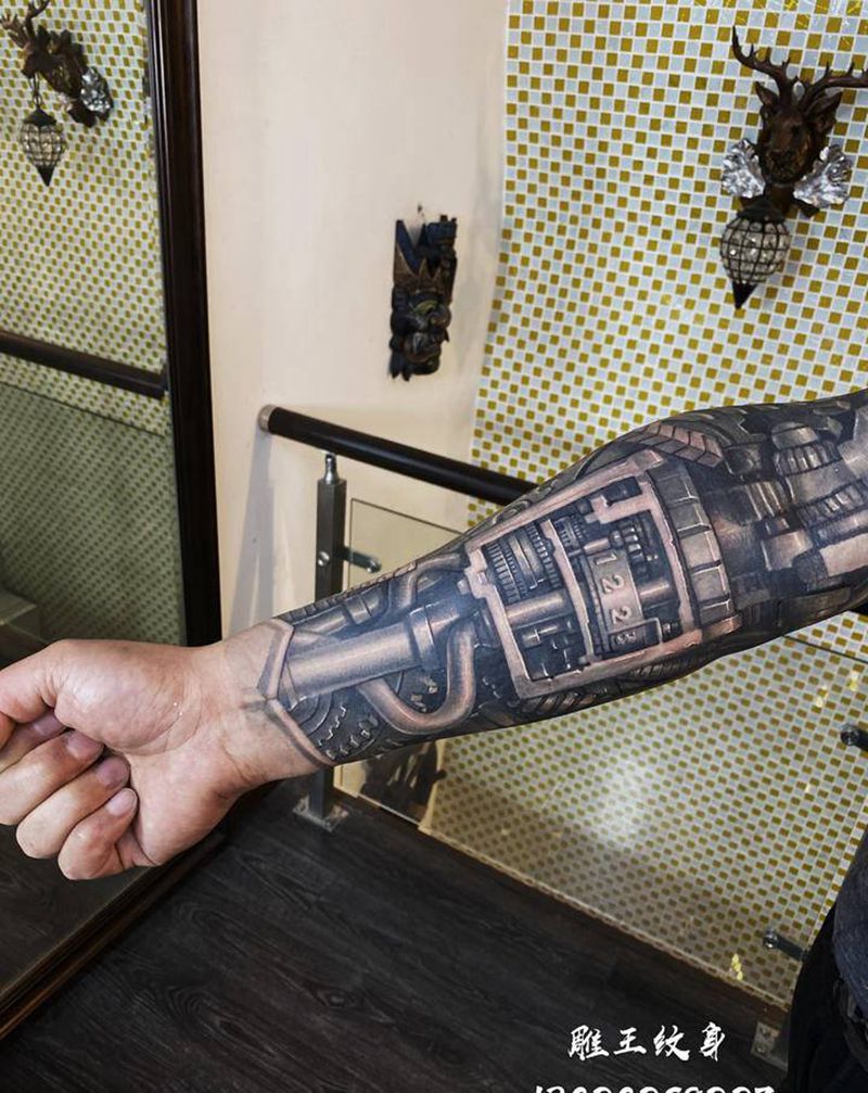 天隐2纹身图片_机械纹身图案