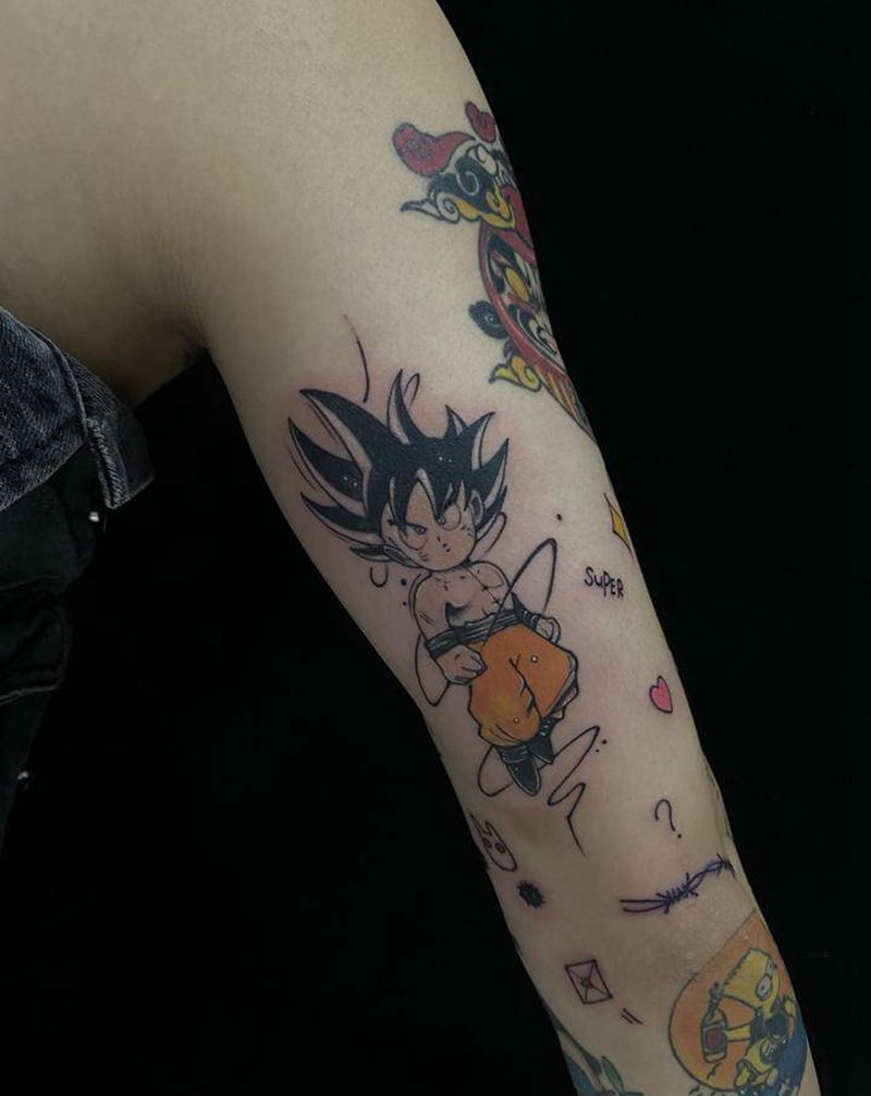 花臂纹身图片_手臂Old SchoolNew School纹身图案