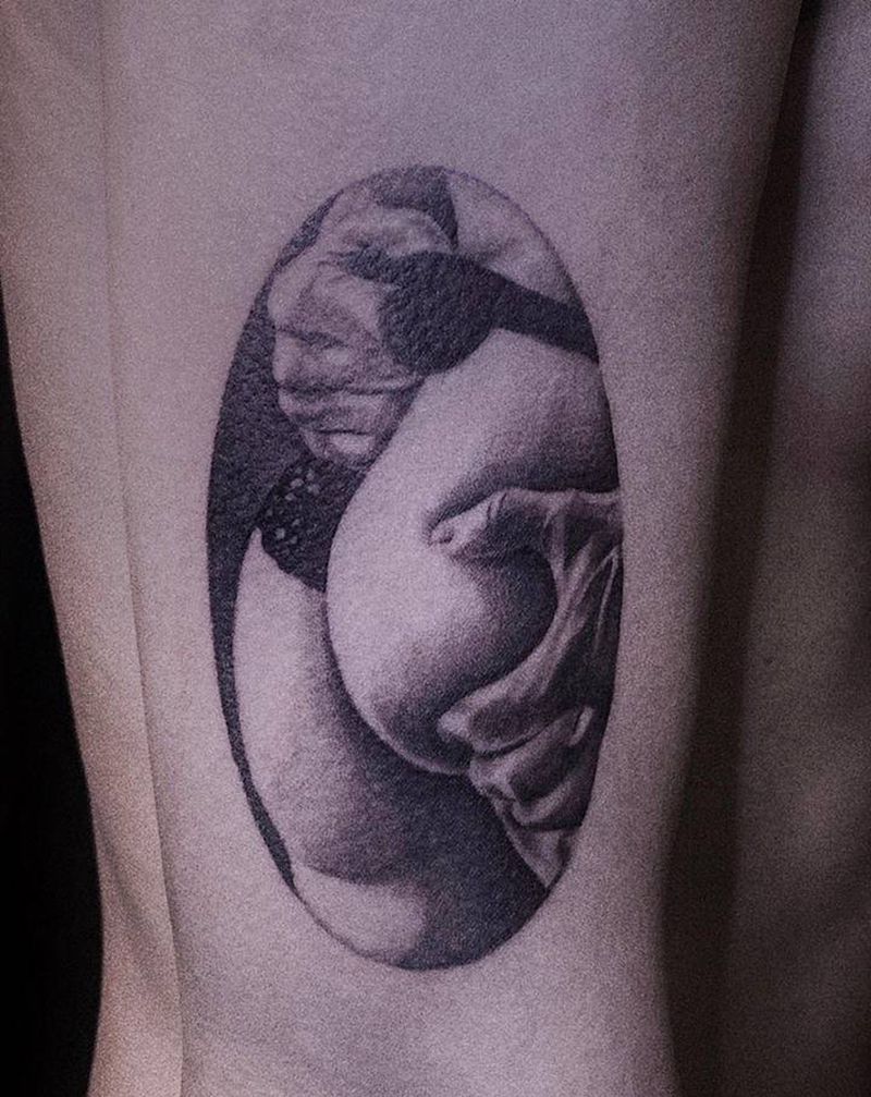 写实小图纹身图片_手臂欧美写实纹身图案