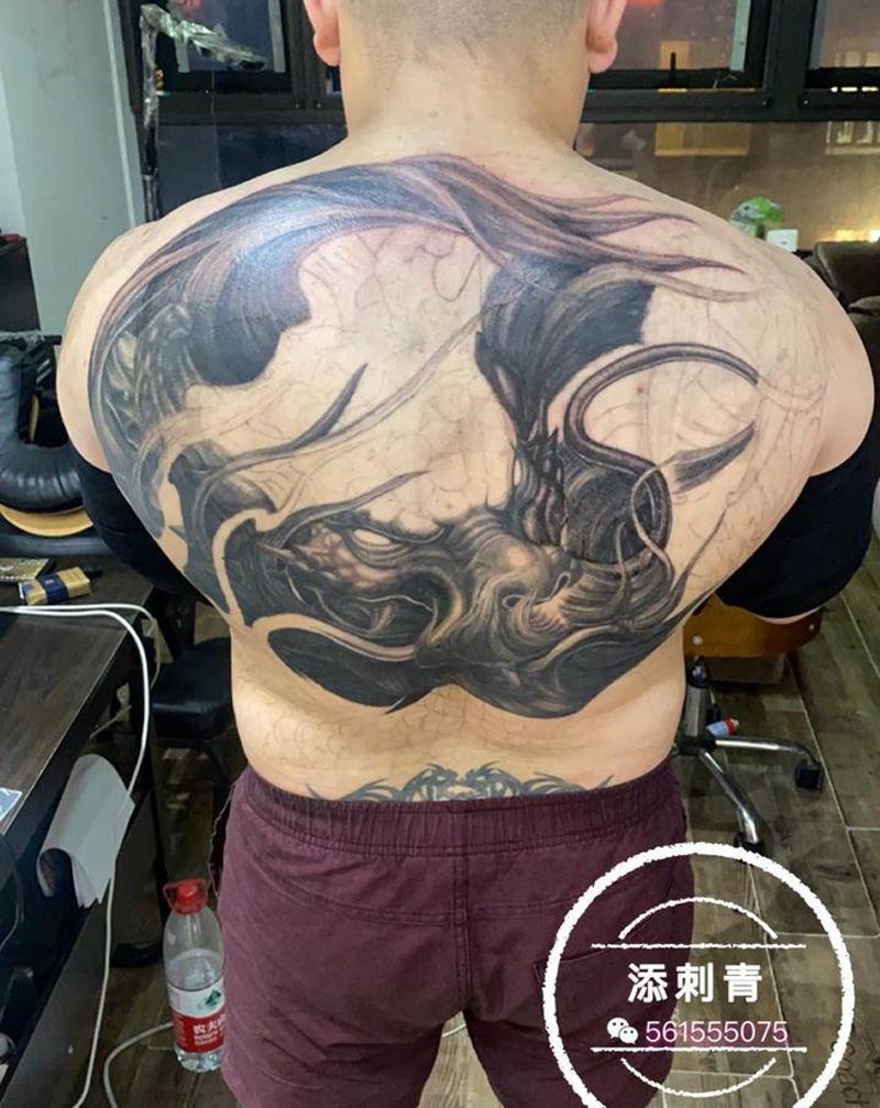 临摹师傅作品！纹身图片_新传统纹身图案