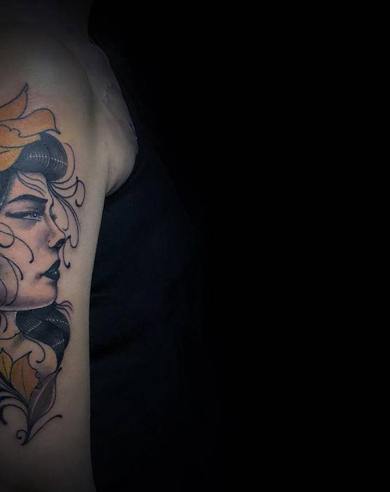 New  School纹身图片_手臂New School纹身图案