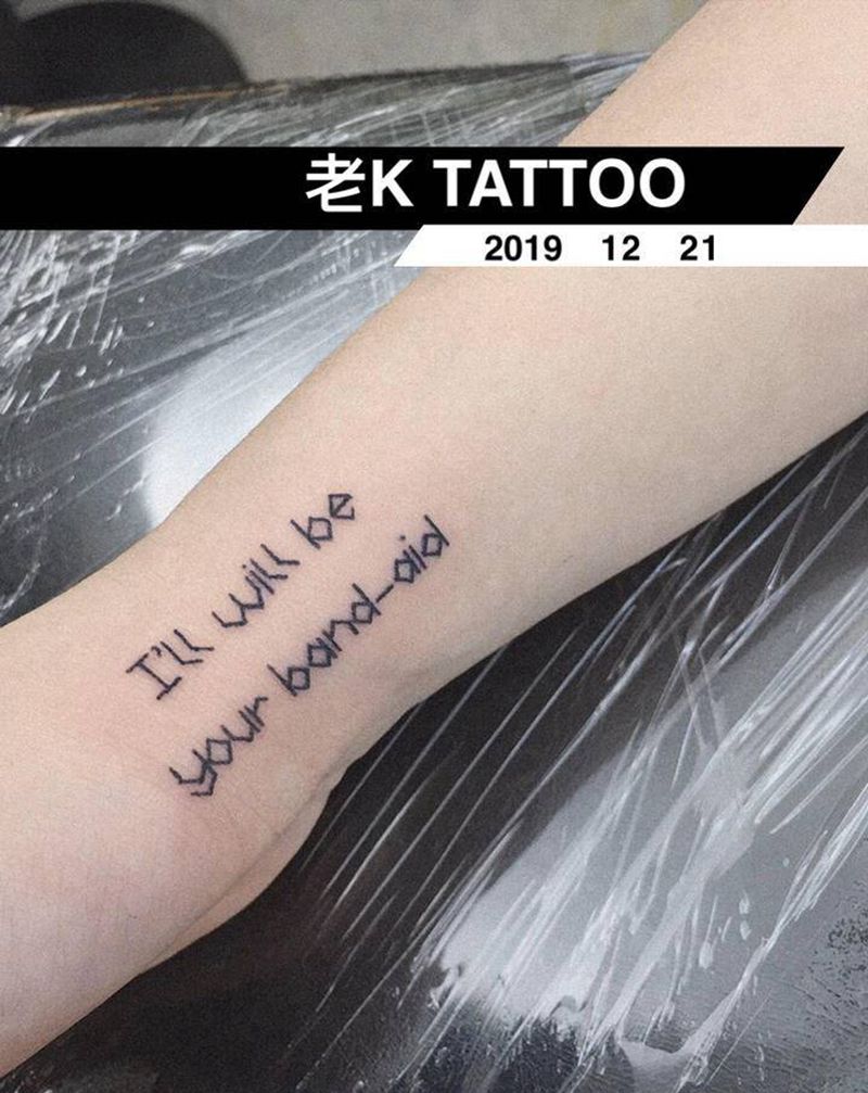 一组小英文纹身图片_手臂纹身图案