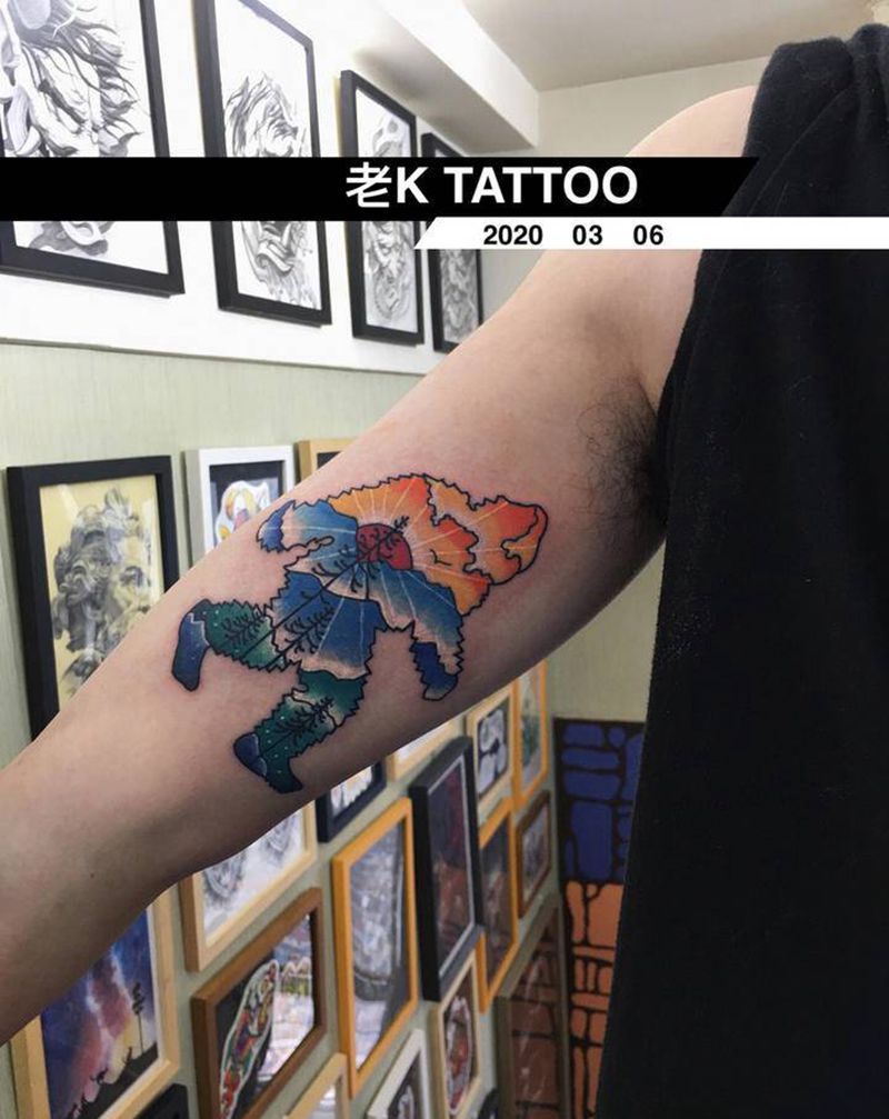 newschool小图纹身图片_手臂New School纹身图案