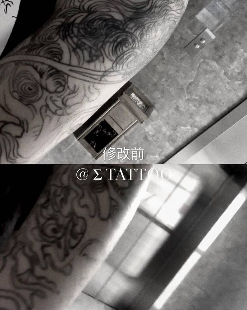 纹身修改纹身图片_新传统纹身图案