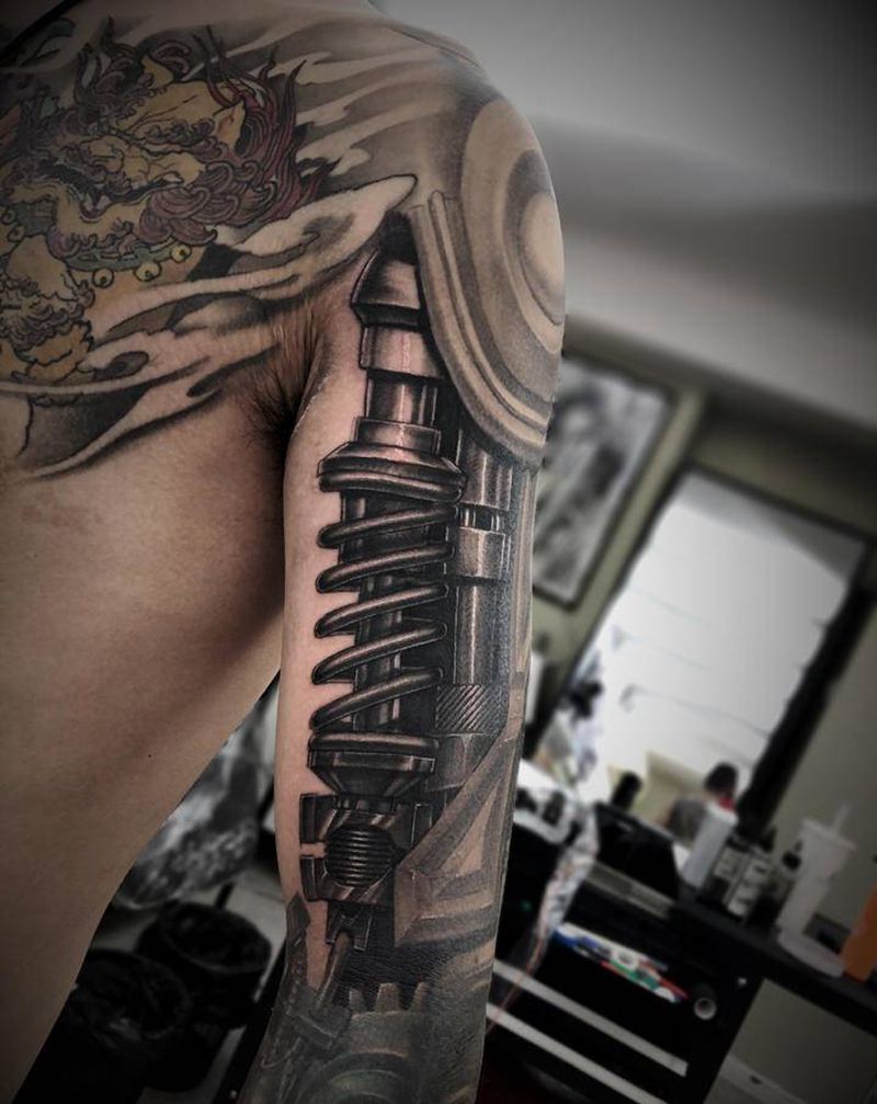 作业纹身图片_手臂欧美写实纹身图案