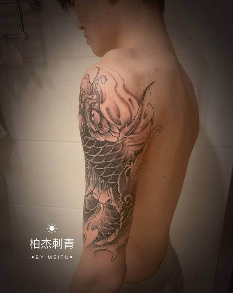 遮盖纹身图片_手臂新传统纹身图案