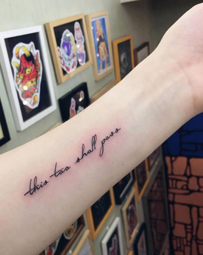 小英文纹身图片_手臂纹身图案