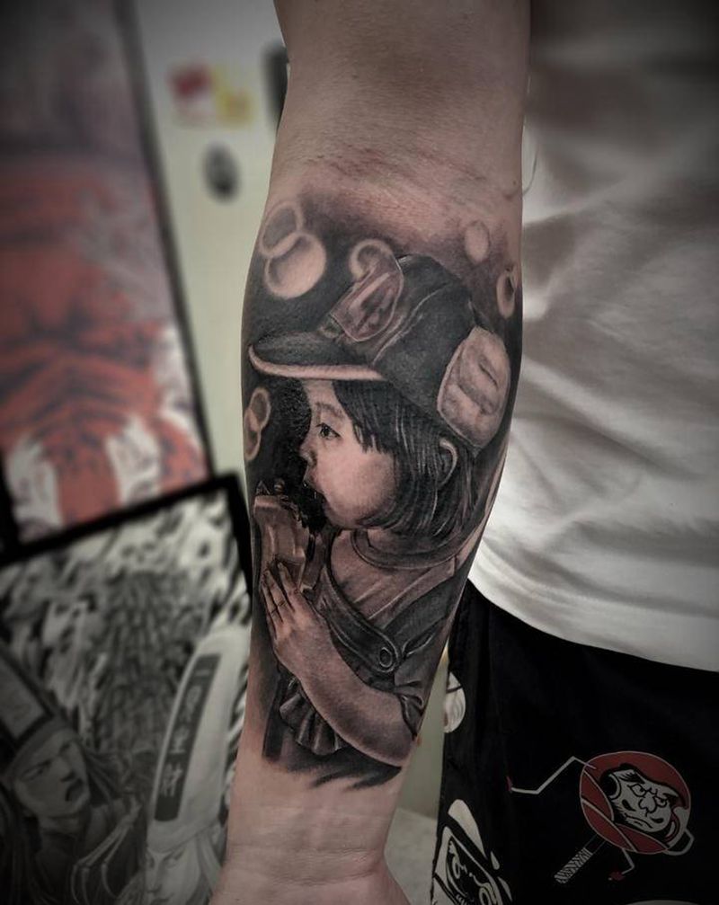 肖像纹身图片_手臂欧美写实纹身图案