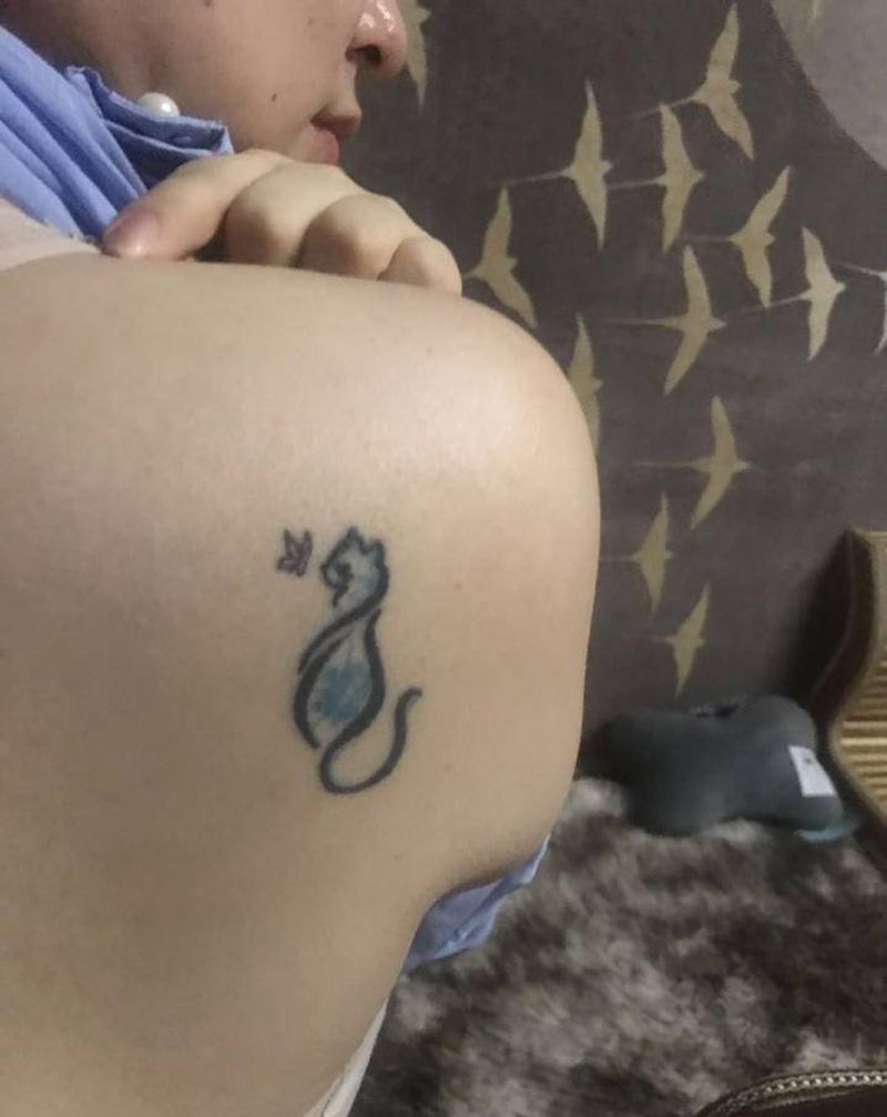 遮盖作品，舞者纹身图片_背部肩部纹身图案