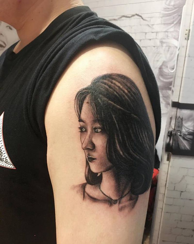 肖像纹身图片_手臂欧美写实纹身图案