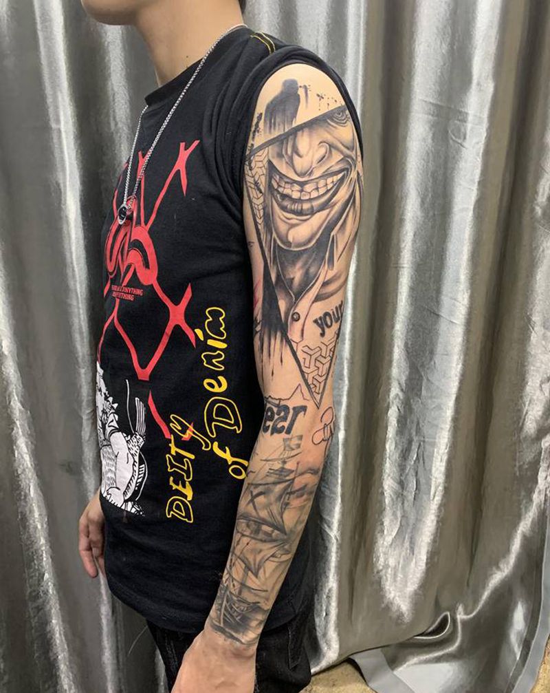 欧美纹身图片_手臂欧美写实纹身图案