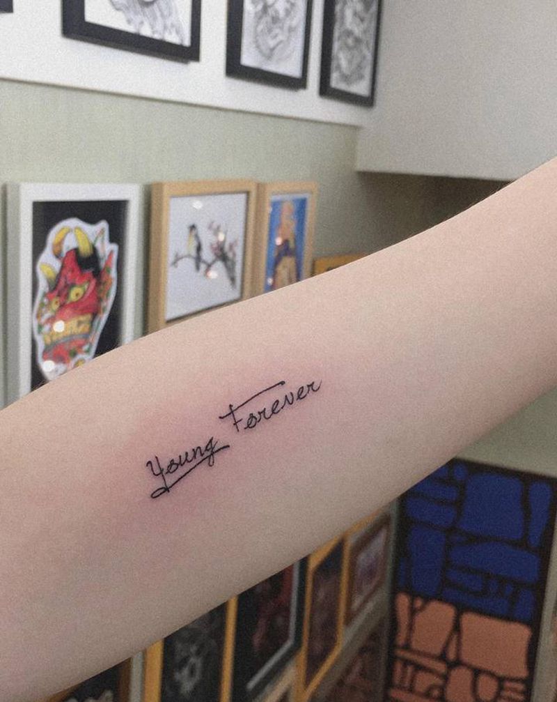 小英文系列纹身图片_手臂纹身图案