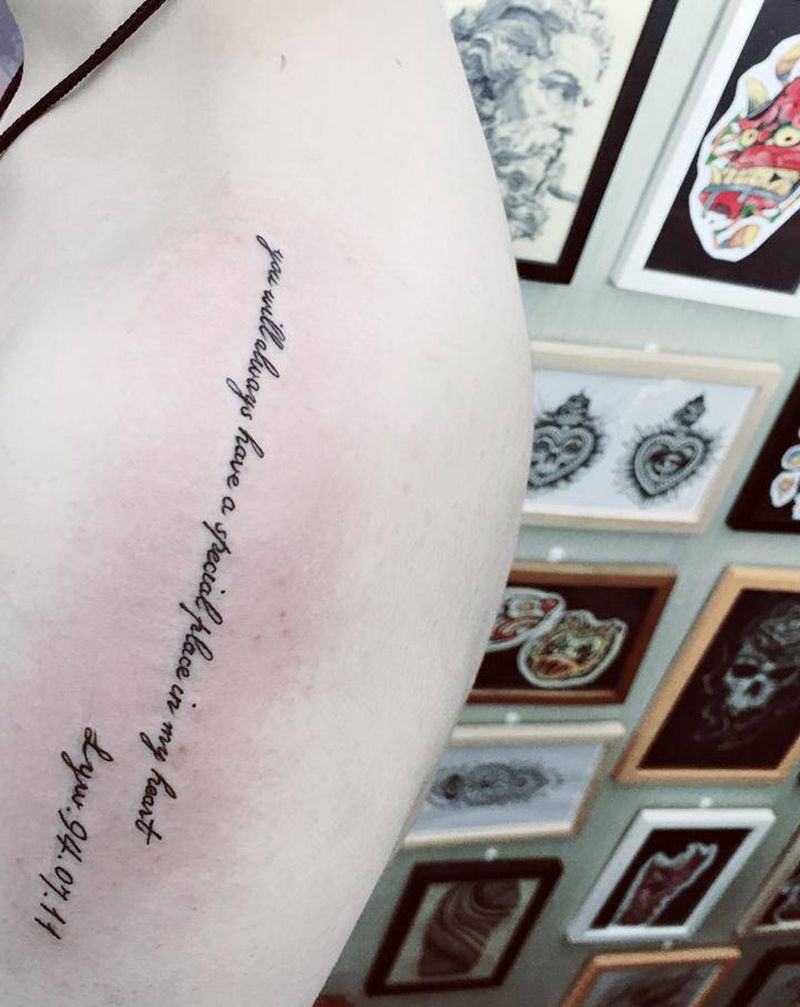 英文系列纹身图片_手臂纹身图案
