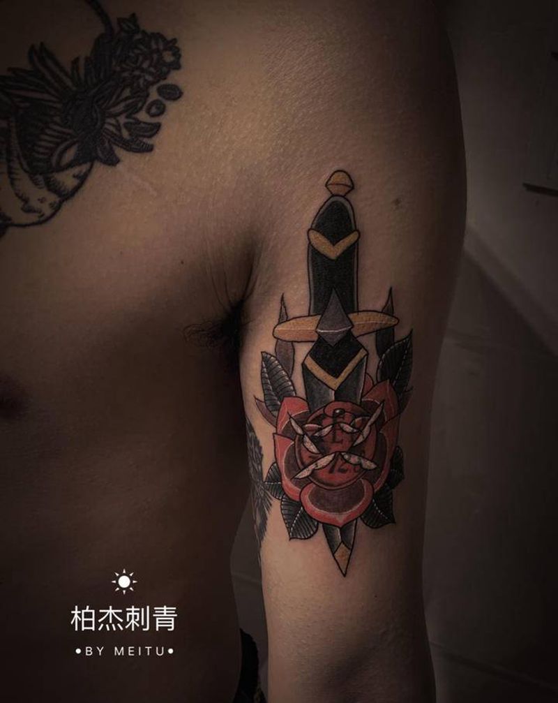 小图纹身图片_手臂Old SchoolNew School纹身图案