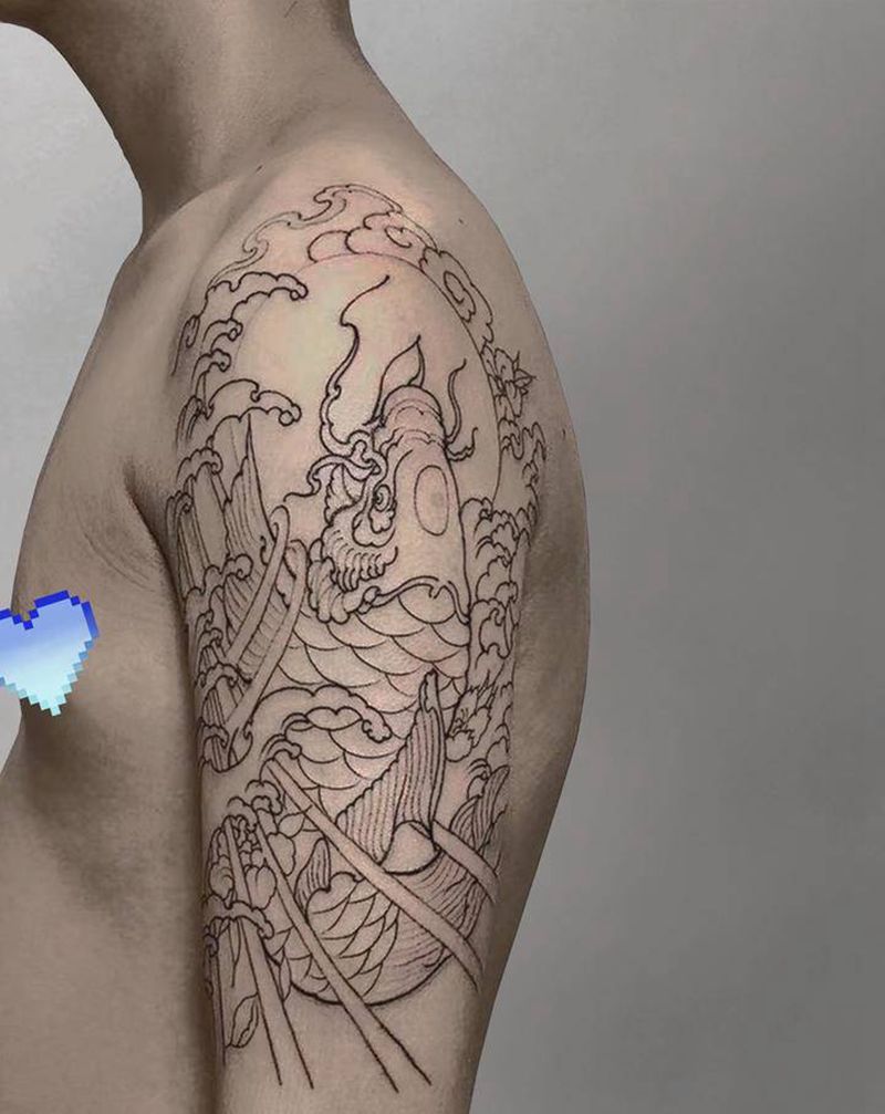 一鸣 / 2021纹身图片_手臂新传统纹身图案