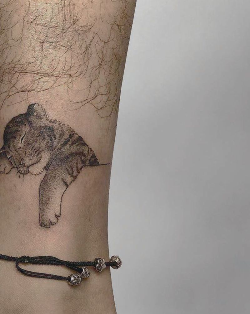 一鸣 / 2021纹身图片_腿部纹身图案