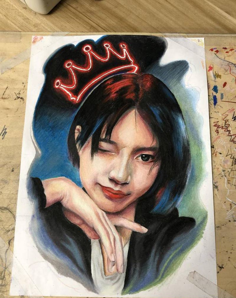 画画纹身图片_画画纹身图案