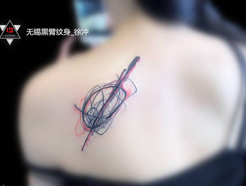 【泼墨】·10纹身图片_背部腰部水墨纹身图案