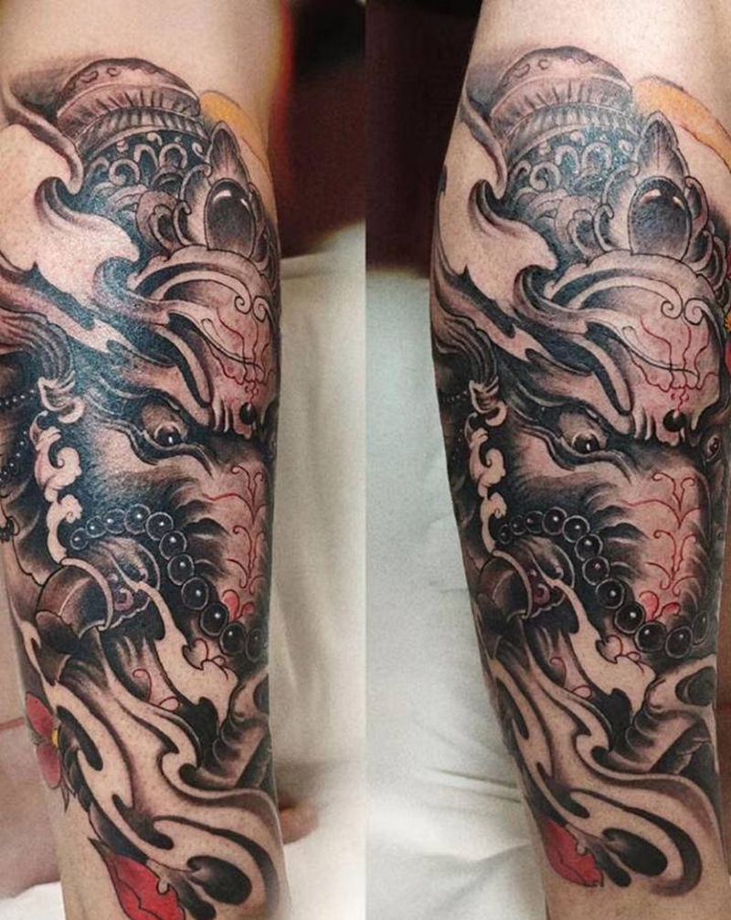 象纹身图片_新传统纹身图案